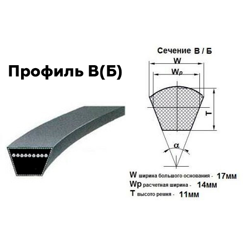 Ремни клиновые профиль В(Б) (17)